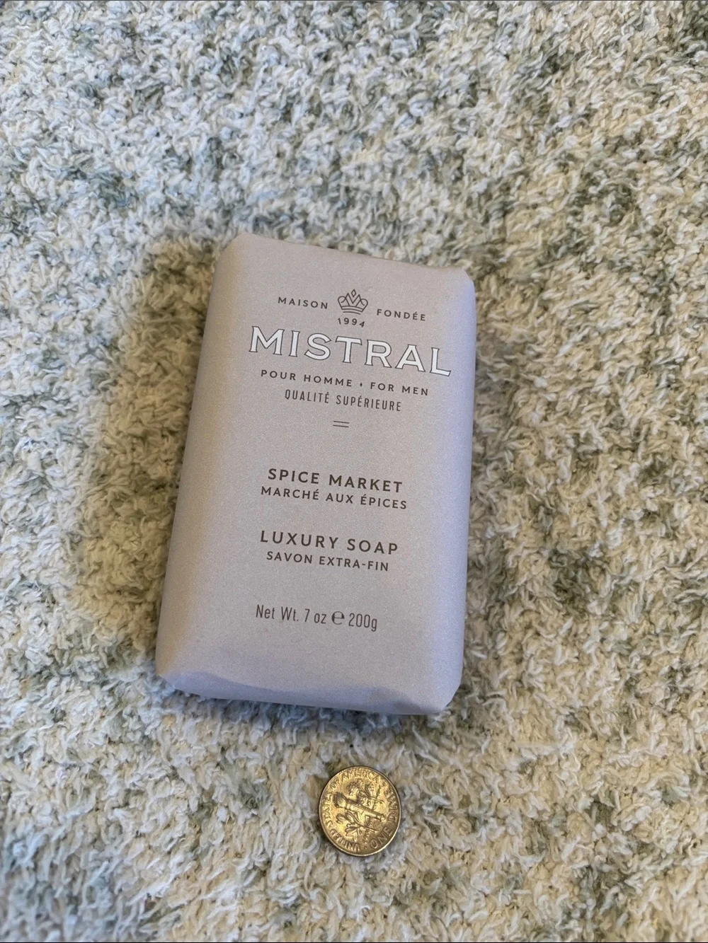 Mistral Scented Spice Market Luxury Soap  for Men NWT large 7 oz Bar France